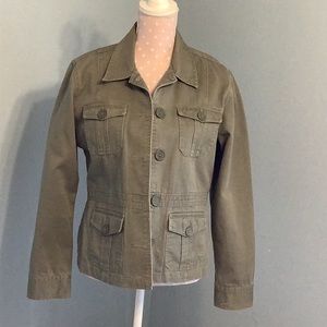 Aeropostale Military style green jacket.L